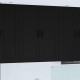 Sonata H Горен кухненски шкаф Черно 80 x 31 x 100 см Инженерно дърво