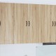 Sonata H Горен кухненски шкаф с рафт с врата Сонома дъб 80 x 31 x 100 см