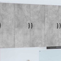 Sonata H Горен кухненски шкаф с рафт Циментено сиво 80 x 31 x 100 см - Bucătării modulare
