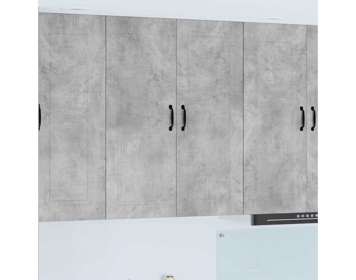 Sonata H Горен кухненски шкаф с рафт Циментено сиво 80 x 31 x 100 см