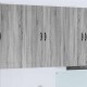 Sonata H Горен кухненски шкаф с рафт с врата Сив Сонома 80 x 31 x 100 см