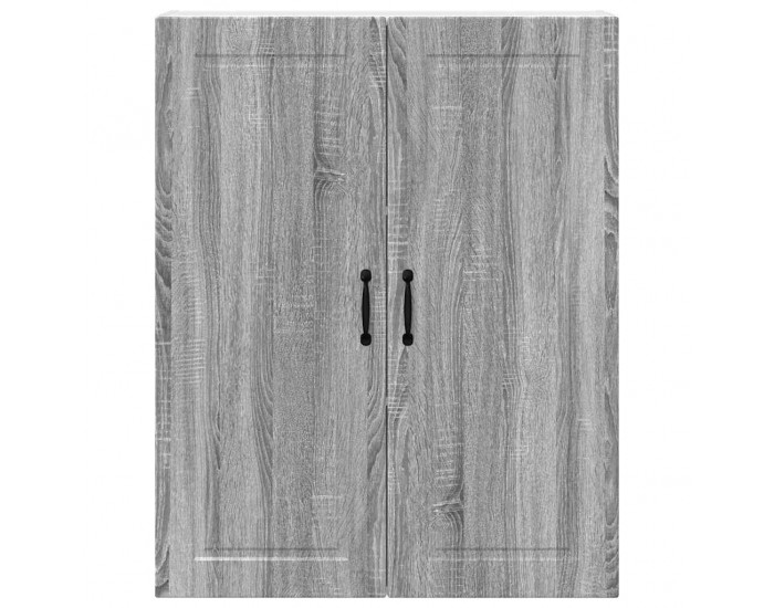 Sonata H Горен кухненски шкаф с рафт с врата Сив Сонома 80 x 31 x 100 см