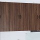 Sonata H Горен кухненски шкаф Кафяв дъб 80 x 31 x 100 см Инженерно дърво