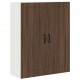 Sonata H Горен кухненски шкаф Кафяв дъб 80 x 31 x 100 см Инженерно дърво