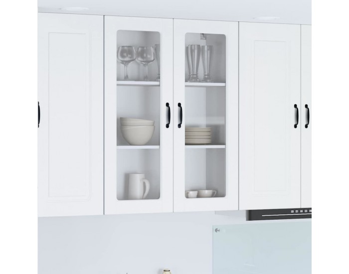 Sonata H Горен кухненски шкаф Бяло 80 x 31 x 100 см Инженерно дърво