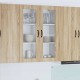 Sonata H Горен кухненски шкаф с рафт с врата Сонома дъб 80 x 31 x 100 см