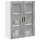 Sonata H Горен кухненски шкаф с рафт с врата Сив Сонома 80 x 31 x 100 см
