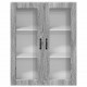 Sonata H Горен кухненски шкаф с рафт с врата Сив Сонома 80 x 31 x 100 см