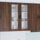 Sonata H Горен кухненски шкаф Кафяв дъб 80 x 31 x 100 см Инженерно дърво