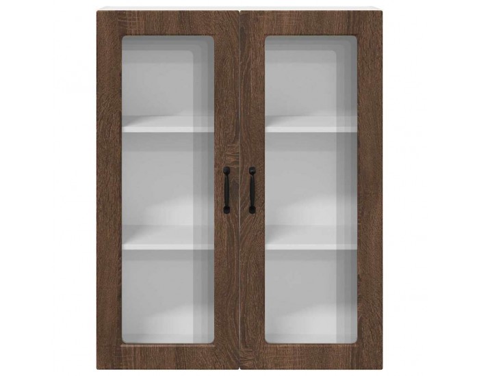 Sonata H Горен кухненски шкаф Кафяв дъб 80 x 31 x 100 см Инженерно дърво