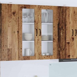 Sonata H Горен кухненски шкаф с рафт Старо дърво 80 x 31 x 100 см - Bucătării modulare
