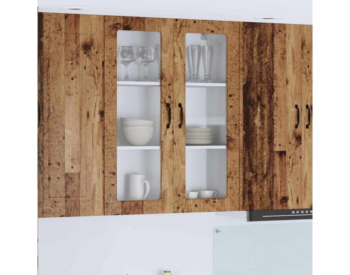 Sonata H Горен кухненски шкаф с рафт Старо дърво 80 x 31 x 100 см