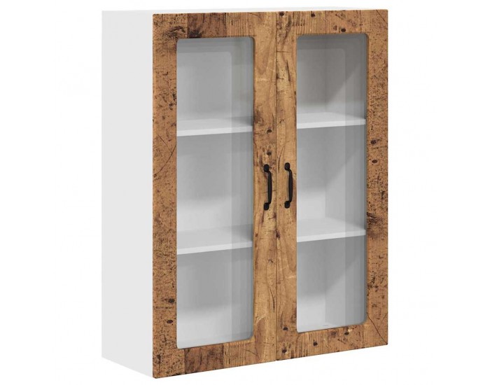 Sonata H Горен кухненски шкаф с рафт Старо дърво 80 x 31 x 100 см