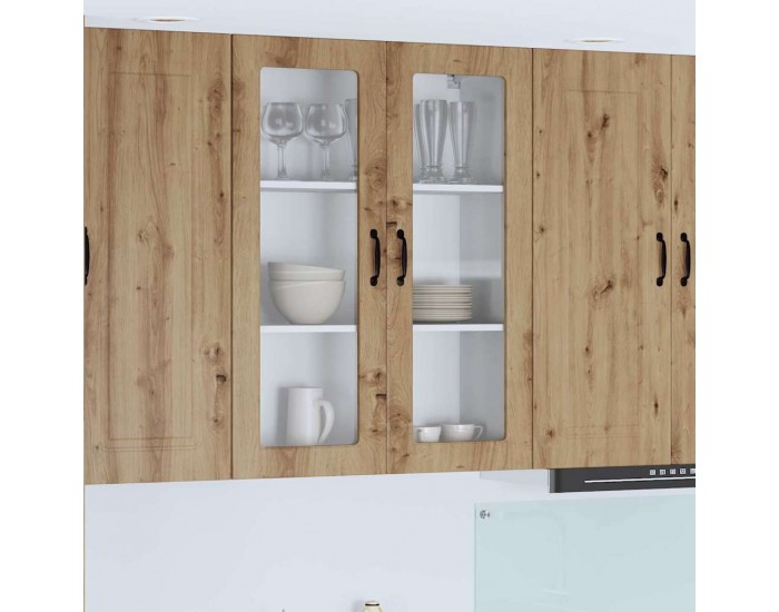 Sonata H Горен кухненски шкаф Дъб 80 x 31 x 100 см Инженерно дърво