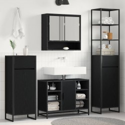 Sonata H Шкаф за баня Черния дъб 40 x 30 x 180 см Инженерно дърво - Dulapuri de baie