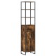 Sonata H Шкаф за баня с врата Димящ дъб 40 x 30 x 180 см Инженерно дърво