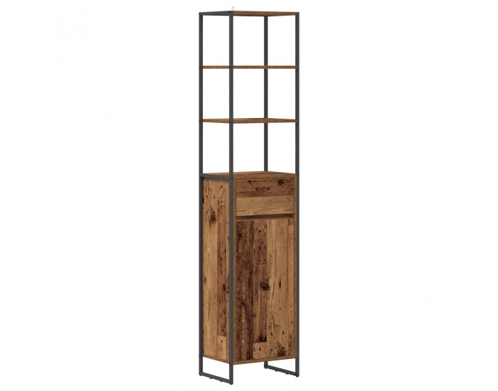 Sonata H Шкаф за баня Старо дърво 40 x 30 x 180 см Инженерно дърво
