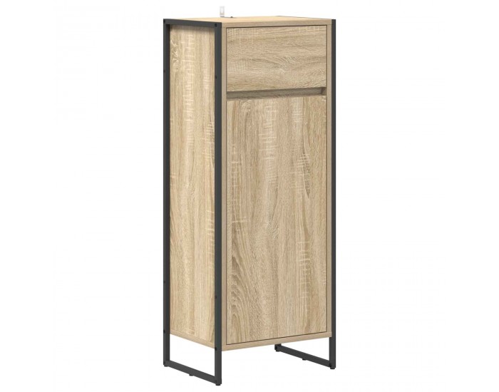 Sonata H Шкаф за баня с чекмедже Сонома 40 x 30 x 100 см Инженерно дърво