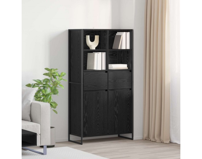 Sonata H Служебен шкаф с чекмедже 2 pcs Черния дъб 81 x 36 x 150.5 см