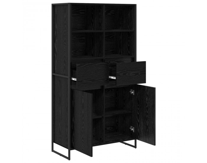 Sonata H Служебен шкаф с чекмедже 2 pcs Черния дъб 81 x 36 x 150.5 см