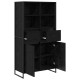 Sonata H Служебен шкаф с чекмедже 2 pcs Черния дъб 81 x 36 x 150.5 см