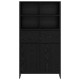 Sonata H Служебен шкаф с чекмедже 2 pcs Черния дъб 81 x 36 x 150.5 см