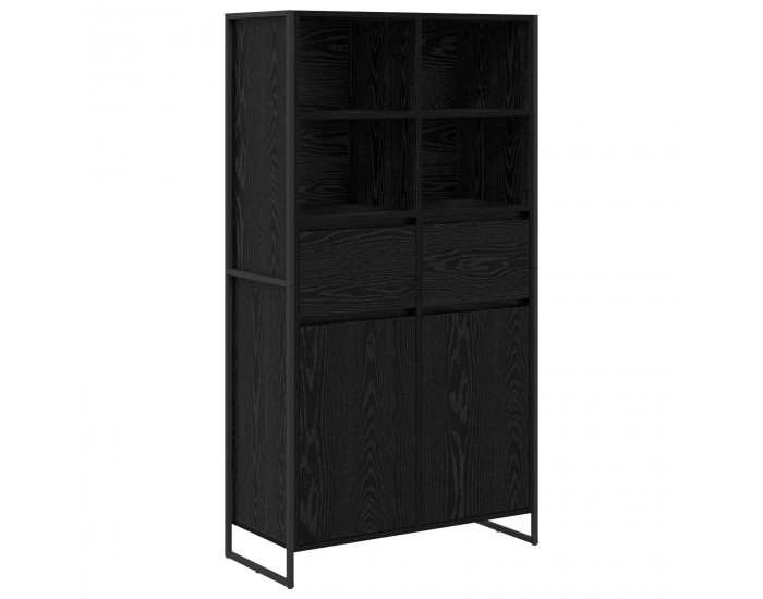 Sonata H Служебен шкаф с чекмедже 2 pcs Черния дъб 81 x 36 x 150.5 см