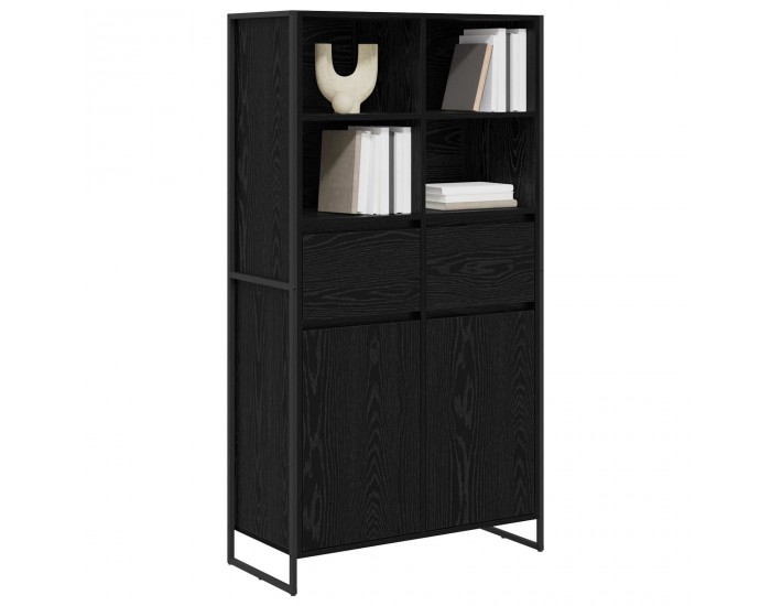 Sonata H Служебен шкаф с чекмедже 2 pcs Черния дъб 81 x 36 x 150.5 см