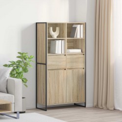 Sonata H Служебен шкаф 2 pcs Сонома 81 x 36 x 150.5 см Инженерно дърво - Corpuri, vitrine, biblioteci modulare