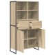 Sonata H Служебен шкаф 2 pcs Сонома 81 x 36 x 150.5 см Инженерно дърво