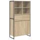 Sonata H Служебен шкаф 2 pcs Сонома 81 x 36 x 150.5 см Инженерно дърво