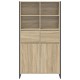 Sonata H Служебен шкаф 2 pcs Сонома 81 x 36 x 150.5 см Инженерно дърво