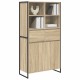 Sonata H Служебен шкаф 2 pcs Сонома 81 x 36 x 150.5 см Инженерно дърво