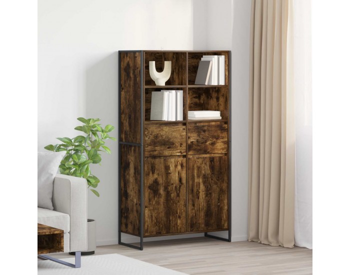 Sonata H Служебен шкаф с чекмедже 2 pcs Димящ дъб 81 x 36 x 150.5 см