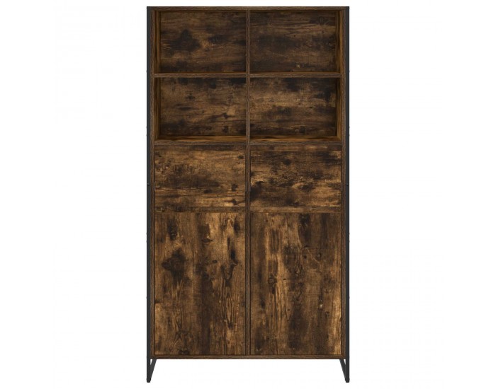 Sonata H Служебен шкаф с чекмедже 2 pcs Димящ дъб 81 x 36 x 150.5 см