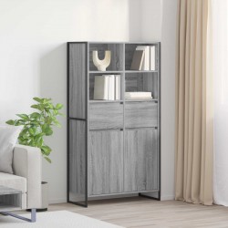 Sonata H Служебен шкаф с чекмедже 2 pcs Сив Сонома 81 x 36 x 150.5 см - Corpuri, vitrine, biblioteci modulare