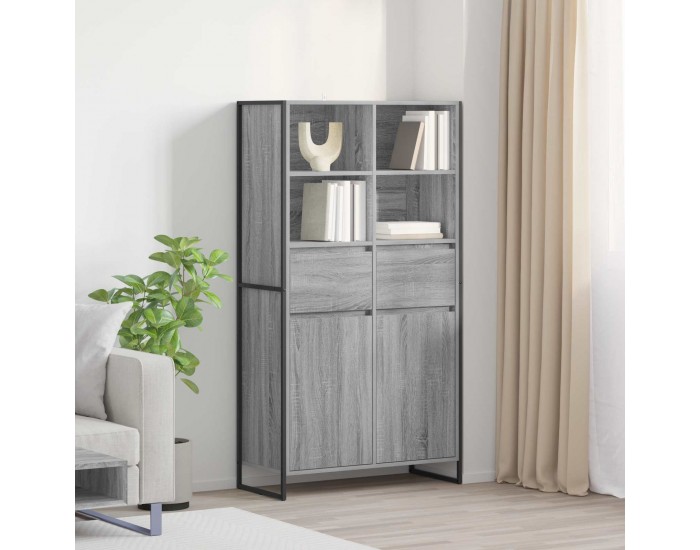 Sonata H Служебен шкаф с чекмедже 2 pcs Сив Сонома 81 x 36 x 150.5 см