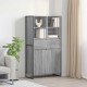 Sonata H Служебен шкаф с чекмедже 2 pcs Сив Сонома 81 x 36 x 150.5 см