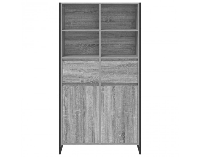 Sonata H Служебен шкаф с чекмедже 2 pcs Сив Сонома 81 x 36 x 150.5 см