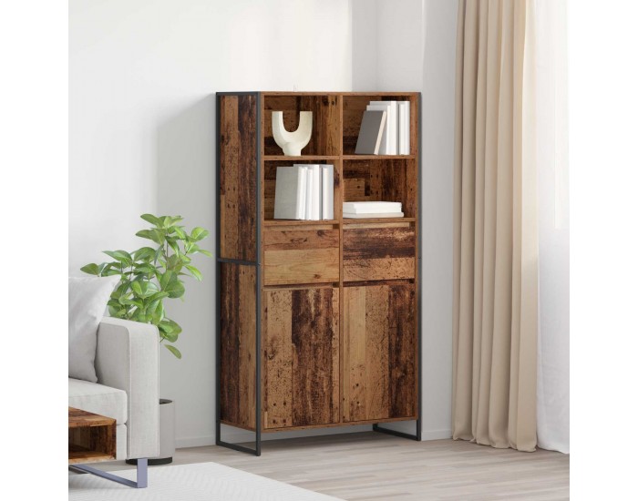 Sonata H Служебен шкаф с чекмедже 2 pcs Старо дърво 81 x 36 x 150.5 см