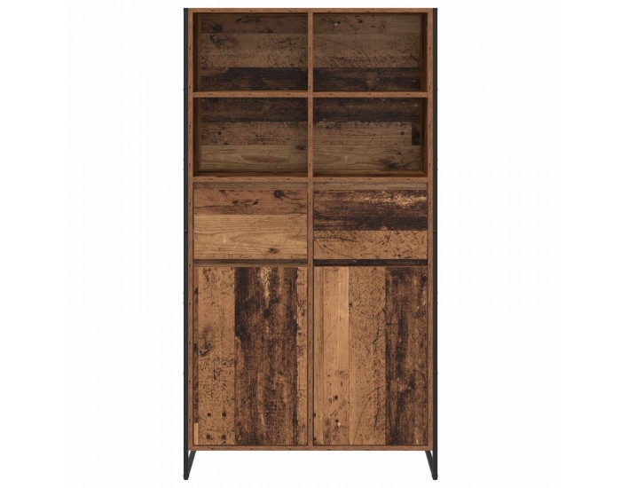 Sonata H Служебен шкаф с чекмедже 2 pcs Старо дърво 81 x 36 x 150.5 см