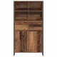 Sonata H Служебен шкаф с чекмедже 2 pcs Старо дърво 81 x 36 x 150.5 см