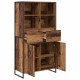 Sonata H Служебен шкаф с чекмедже 2 pcs Старо дърво 81 x 36 x 150.5 см