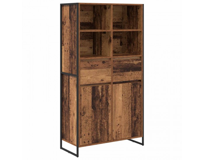 Sonata H Служебен шкаф с чекмедже 2 pcs Старо дърво 81 x 36 x 150.5 см