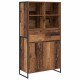 Sonata H Служебен шкаф с чекмедже 2 pcs Старо дърво 81 x 36 x 150.5 см