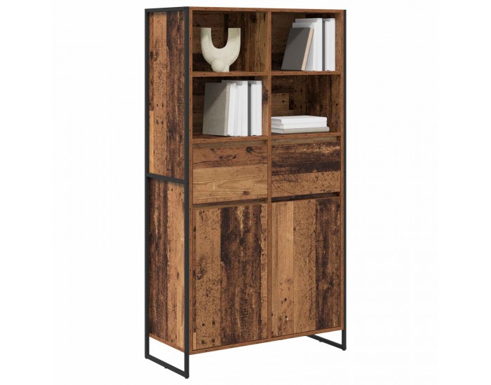 Sonata H Служебен шкаф с чекмедже 2 pcs Старо дърво 81 x 36 x 150.5 см
