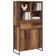 Sonata H Служебен шкаф с чекмедже 2 pcs Старо дърво 81 x 36 x 150.5 см
