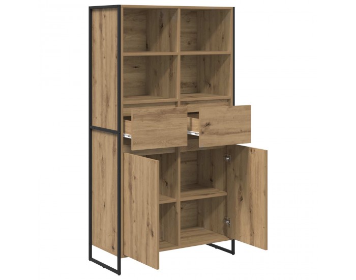 Sonata H Служебен шкаф с чекмедже 2 pcs Дъб Артизан 81 x 36 x 150.5 см