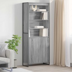 Sonata H Високи шкафове 2 pcs Сив Сонома 60 x 36 x 300 см - Corpuri, vitrine, biblioteci modulare