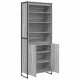 Sonata H Високи шкафове 2 pcs Сив Сонома 60 x 36 x 300 см